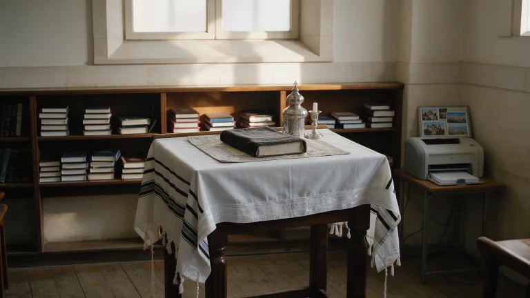 צלם בעלייה לתורה בבית כנסת